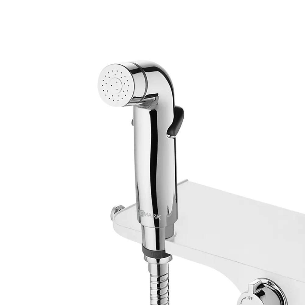 Смеситель для биде Lemark Solo LR7169CW с термостатом цвет хром/белый STLM-2069844 - Вид №1