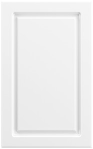 Фасады для кухни Классика Фрезеровка «Прямоугольник+» Арктический глянцевый №500