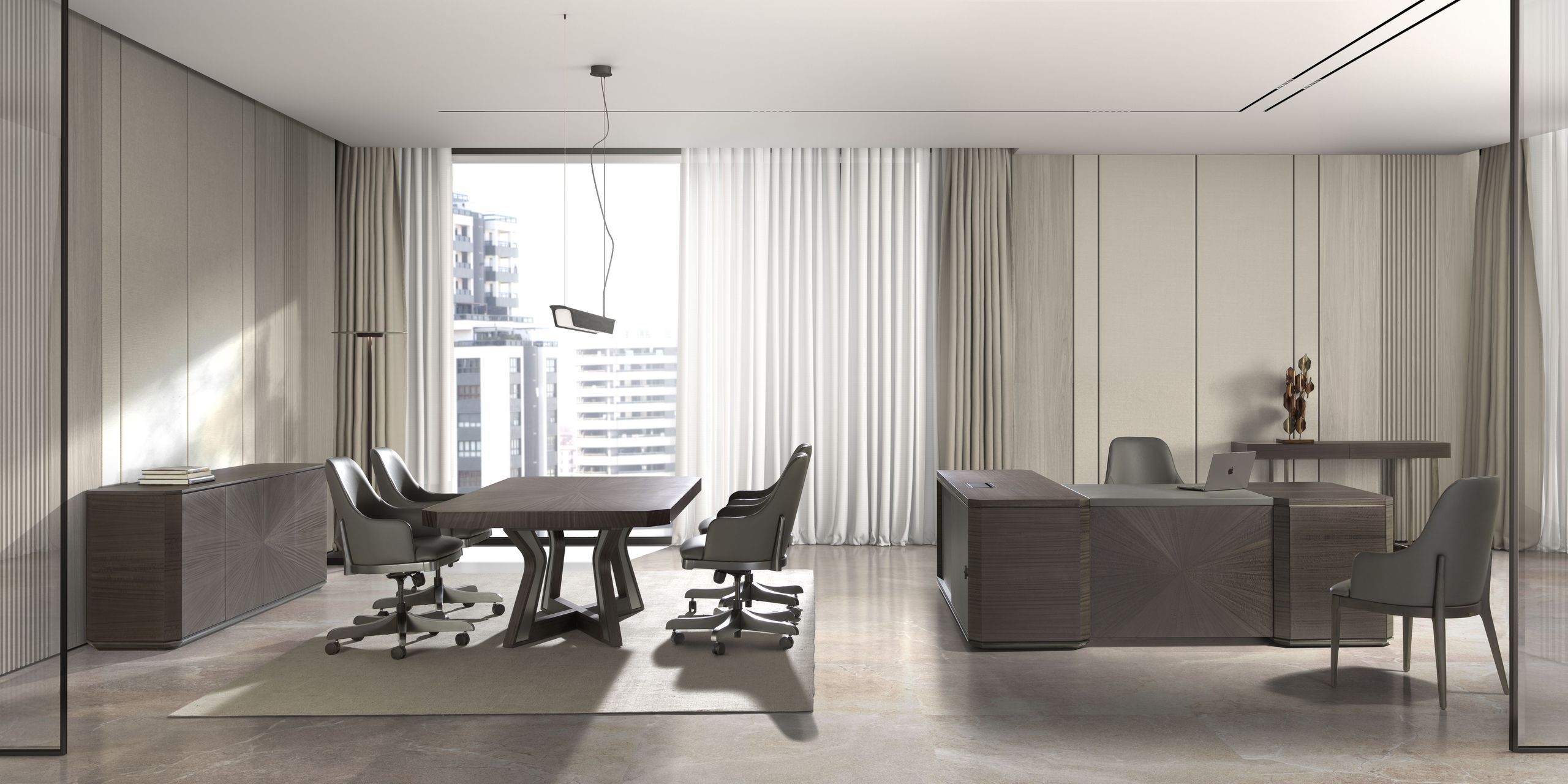 Деревянный направленный угловой стол Hurtado Evolution ARCH-00097068 - Вид №7