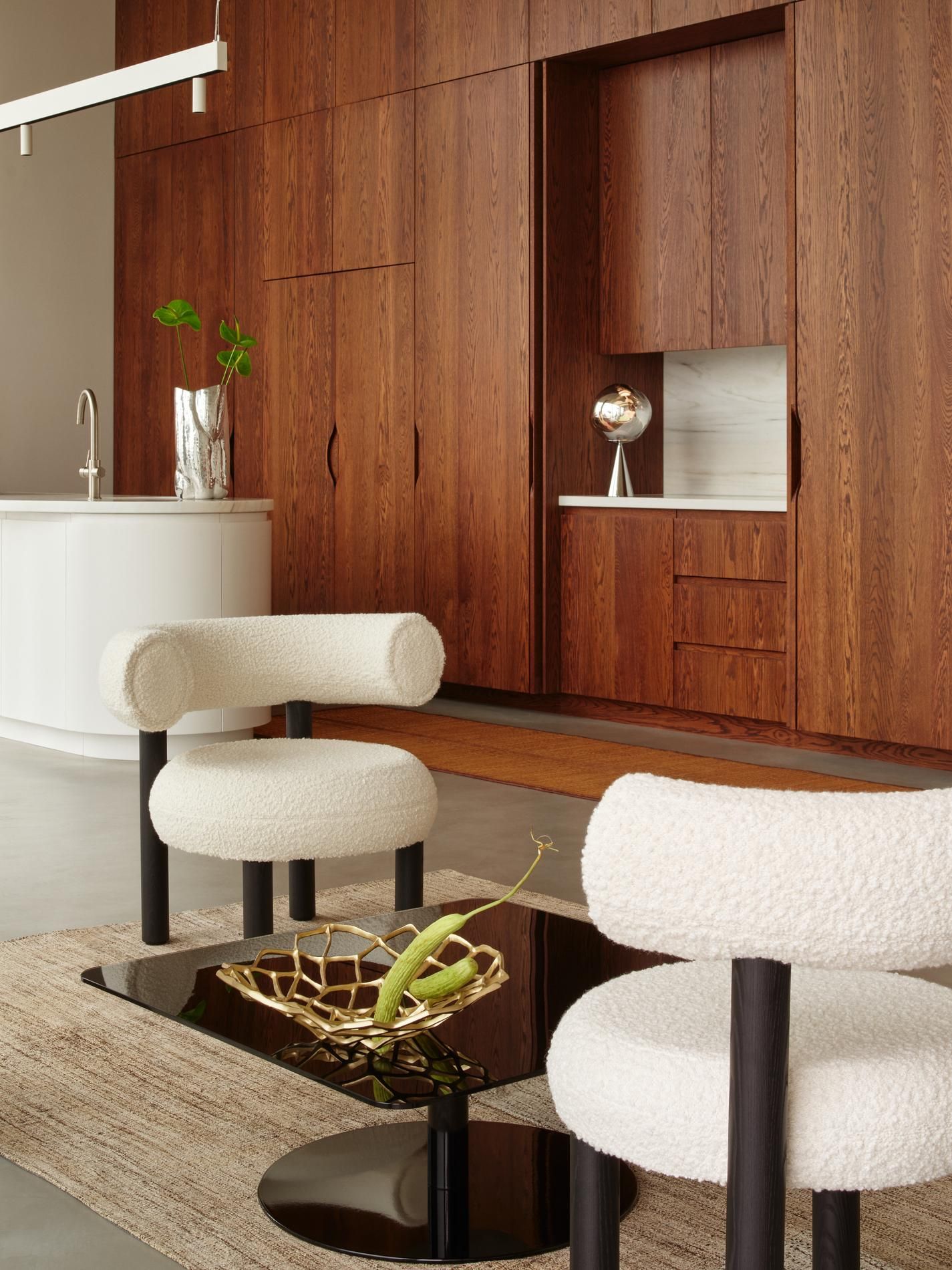 Деревянное кресло с тканевым покрытием Tom Dixon Fat ARCH-00008566 - Вид №15