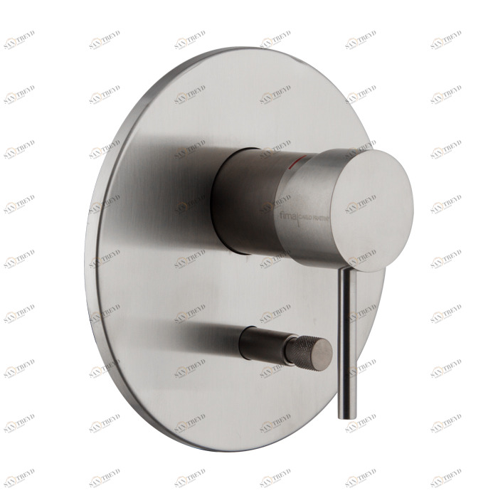 F3079X2 Встроенный смеситель с переключателем на 2 источника FIMA CARLO FRATTINI Spillo Steel 