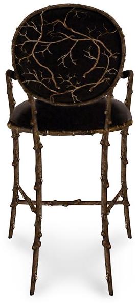 KOKET Табурет медальон из бархата Enchanted sun-id-1504699 - Вид №1