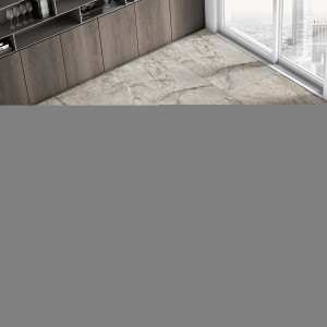 86759653 Керамогранит 60x120 см 2.88 м² полированный цвет серый Carnica STLM-0071312 KERASOL