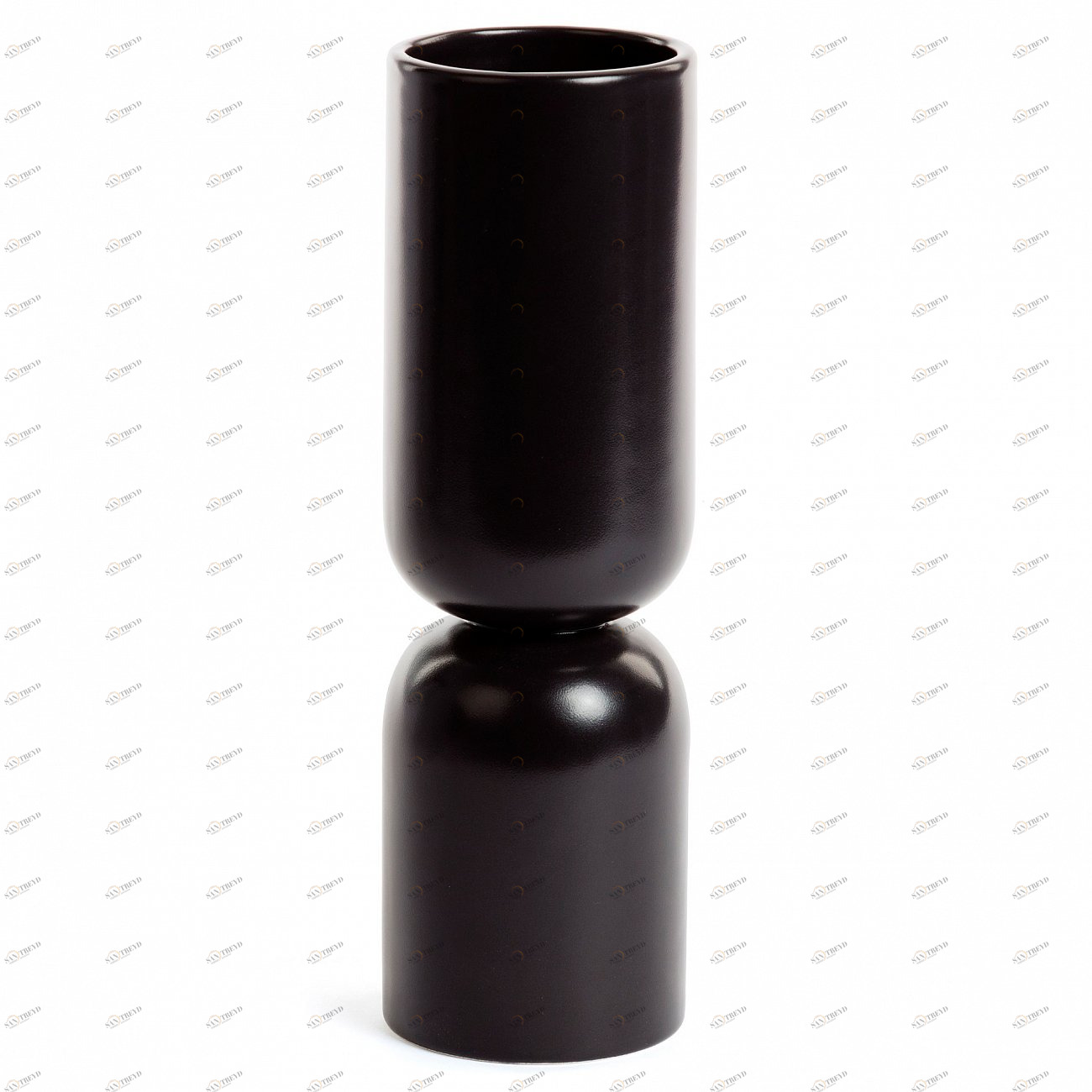 Ваза черная керамическая 32 см "Закругленные цилиндры" Anni от La Forma LA FORMA ANNI 343268 Черный