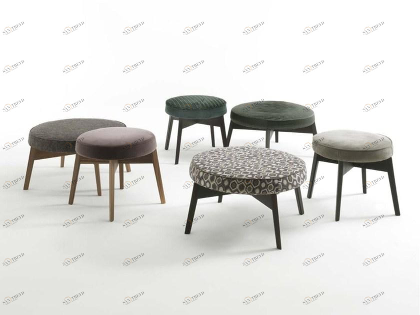 Frigerio Salotti Пуф из мягкой ткани Cross sun-id-1420612