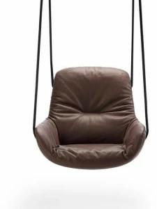 Freifrau Подвесное кожаное кресло с подлокотниками Leya