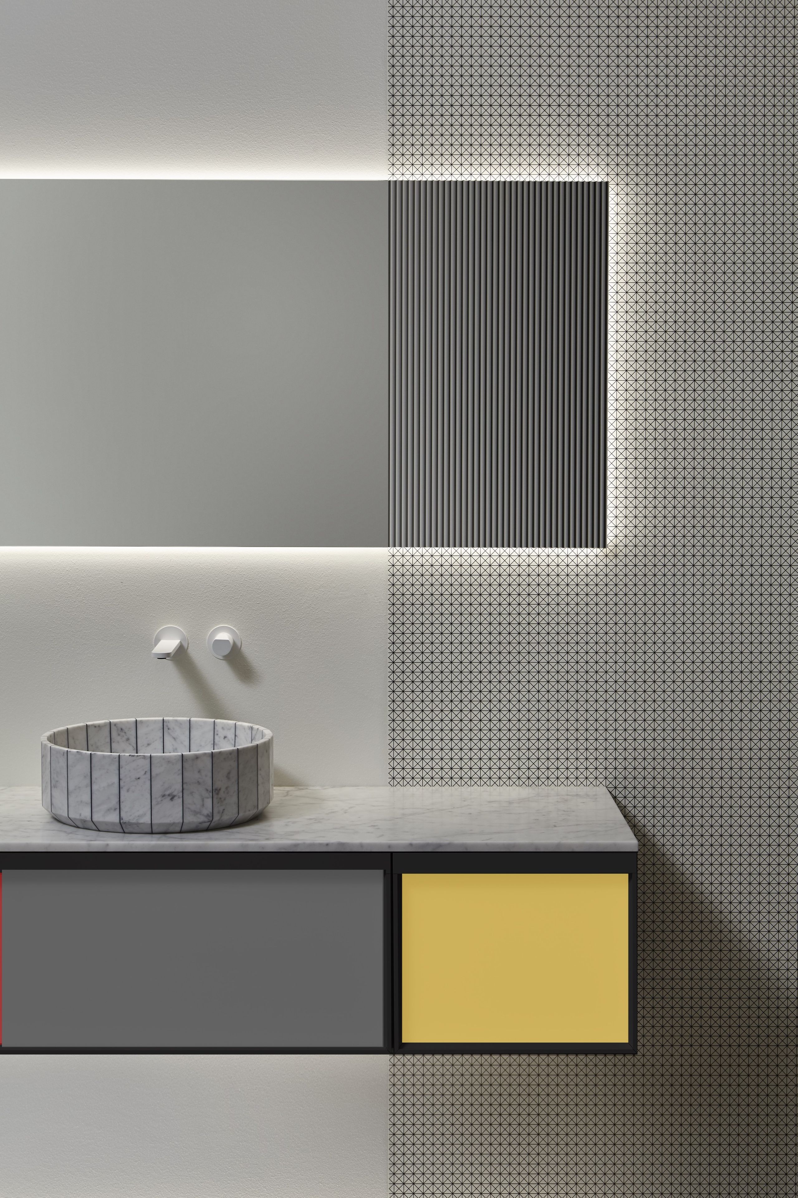 Двойной подвесной умывальник с ящиками Antoniolupi Bemade ARCH-00010008 - Вид №1