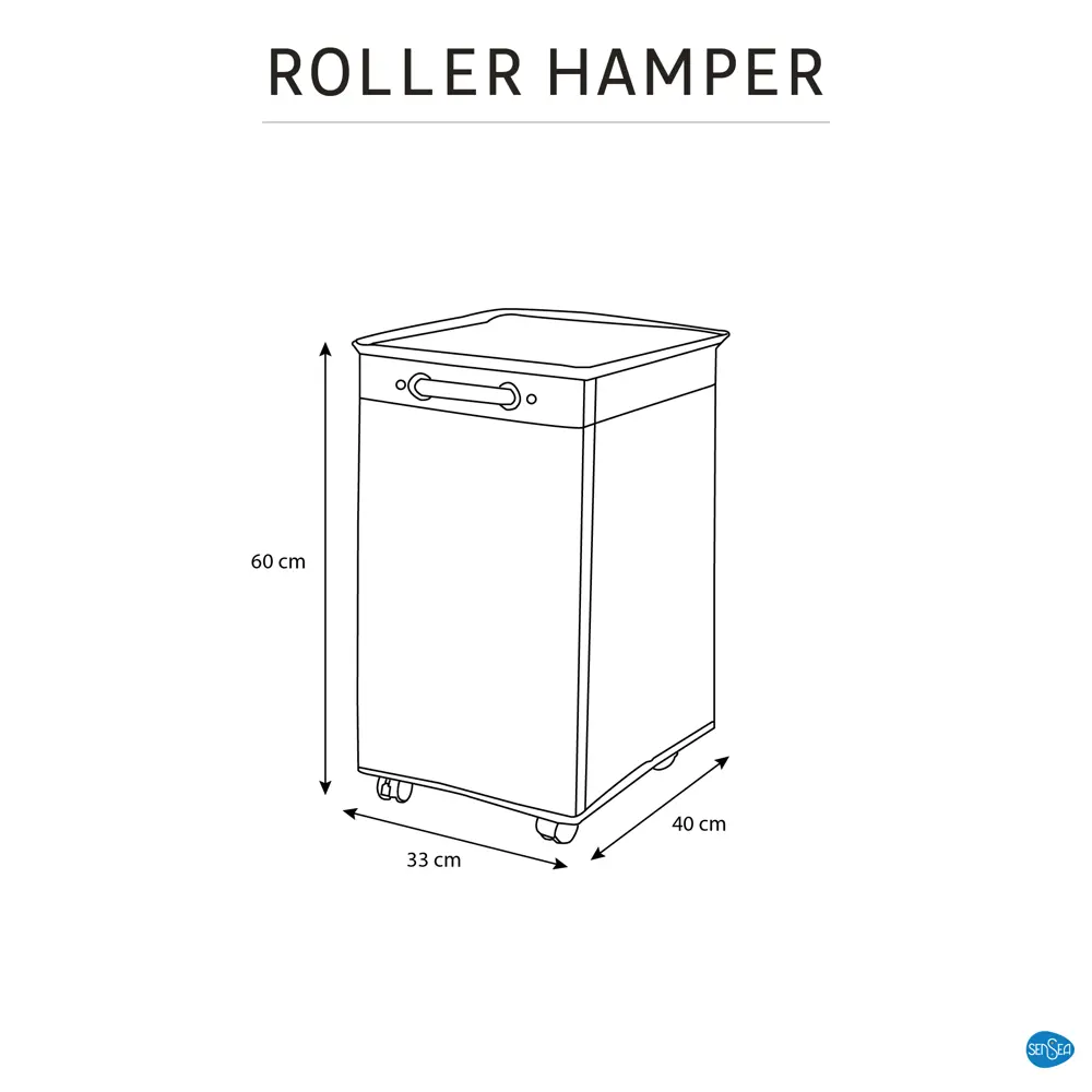 Корзина для белья Sensea Hamper 72 л цвет темно-серый 82907852 STLM-2040541 - Вид №13