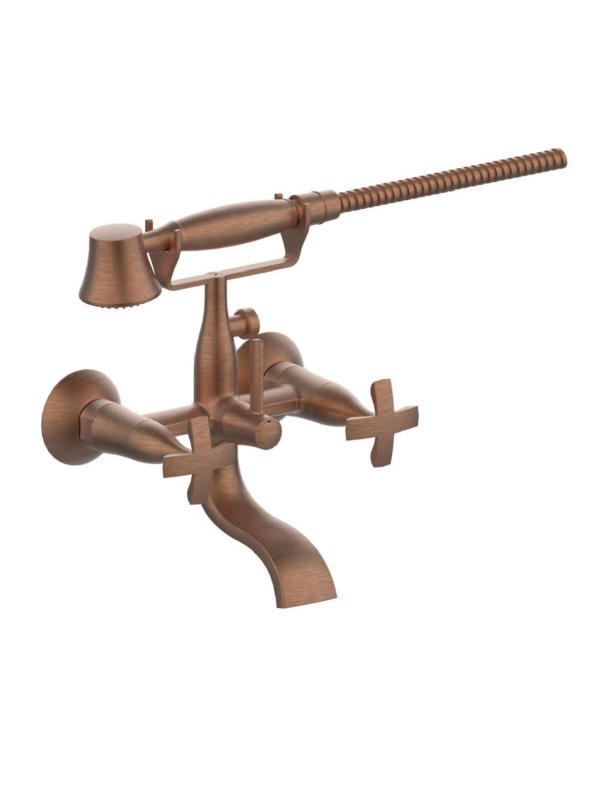 Настенный наружный смеситель для ванны с ручным душем Rubinetterie Frattini Lucrezia ARCH-00019695 - Вид №7