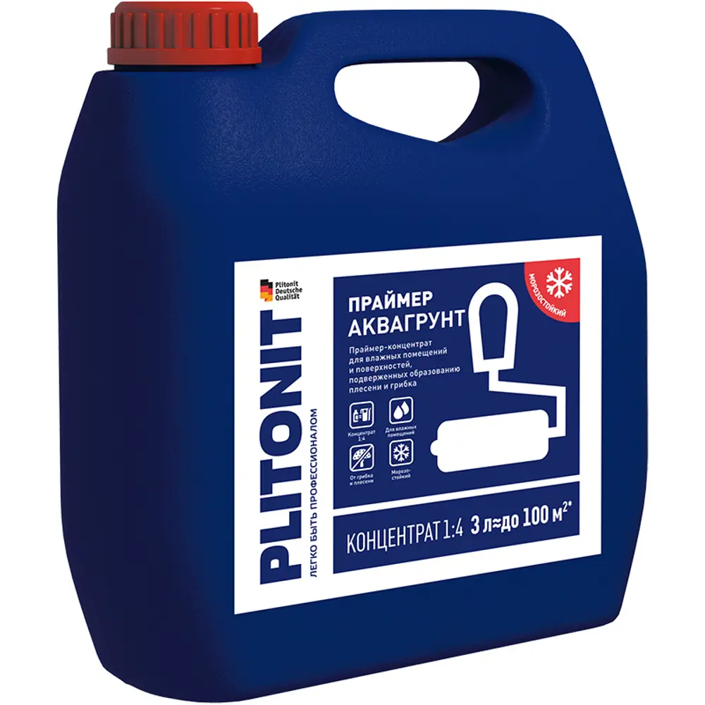 Грунтовка для влажных помещений Plitonit АкваГрунт, 3 л STLM-2154484 - Вид №2