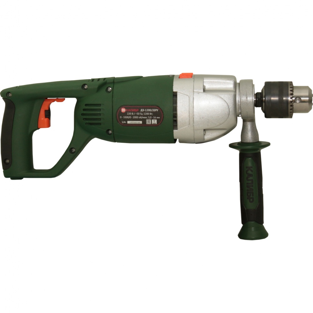 23965 Калибр Электрическая дрель ДЭ-1200/2ЕРУ  - Вид №2