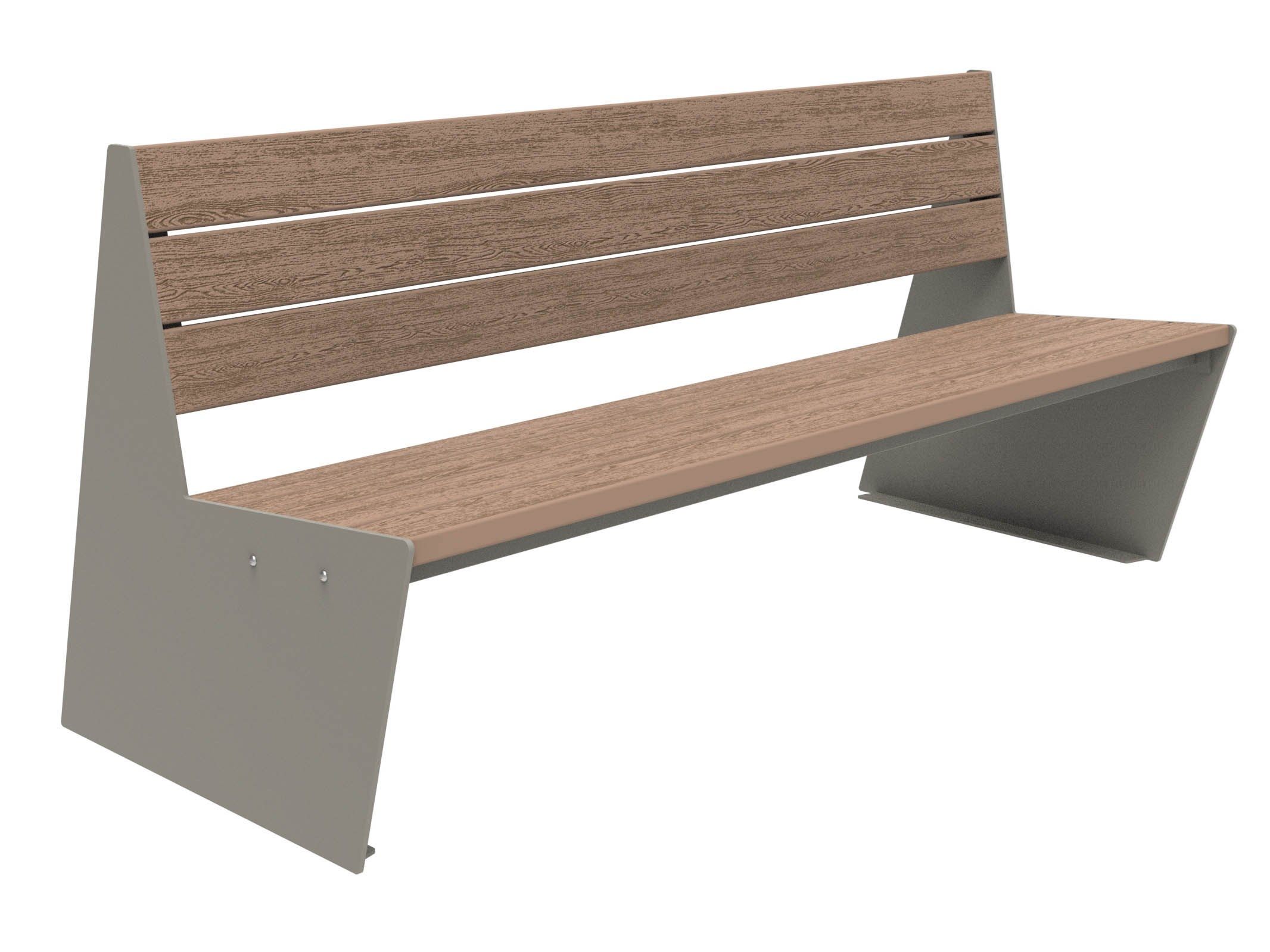 Скамья WPC со спинкой Lazzari Sharp ARCH-00095832 - Вид №33