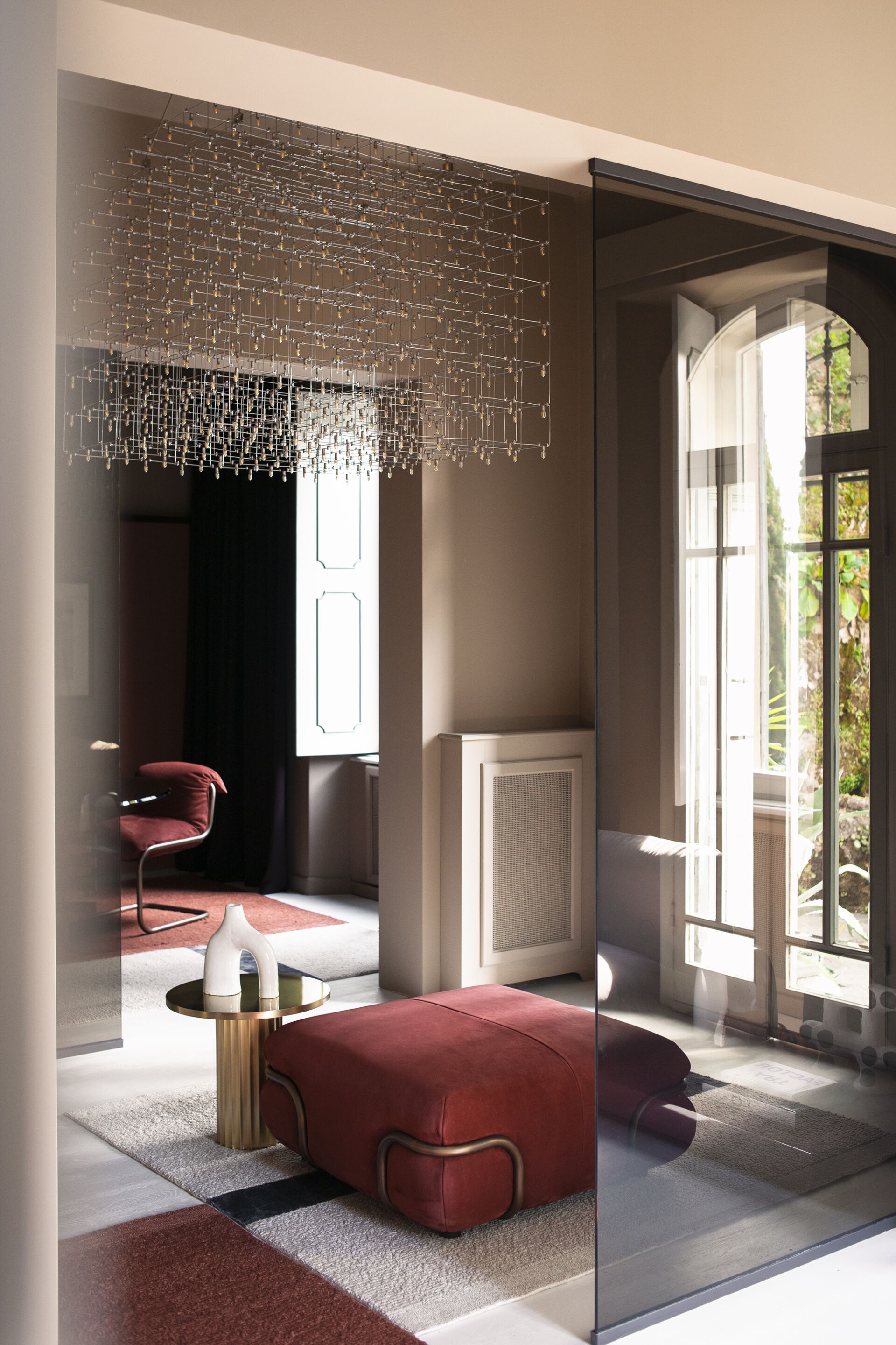 Кожаный квадратный пуф Baxter So Soft ARCH-00139234 - Вид №1