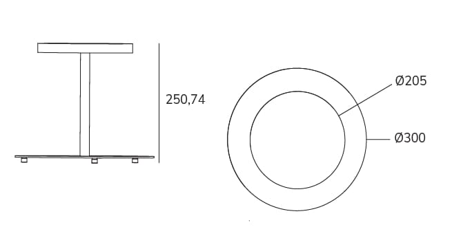 Алюминиевая светодиодная настольная лампа Exporlux P# P01 SA SLD 250 ARCH-00139809 - Вид №2