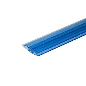 Профиль соединительный для поликарбоната Колибри 6 мм 3 м синий