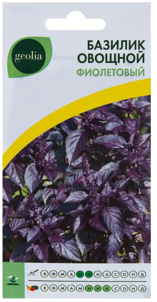 17584487 Семена Базилик овощной Geolia Фиолетовый STLM-0008303