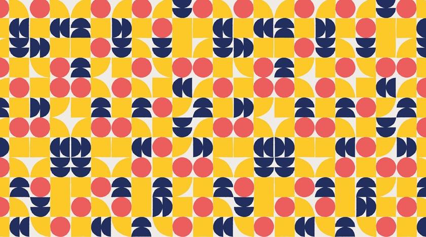 Baboon Моющиеся геометрические виниловые обои Pattern sun-id-1366007 - Вид №6