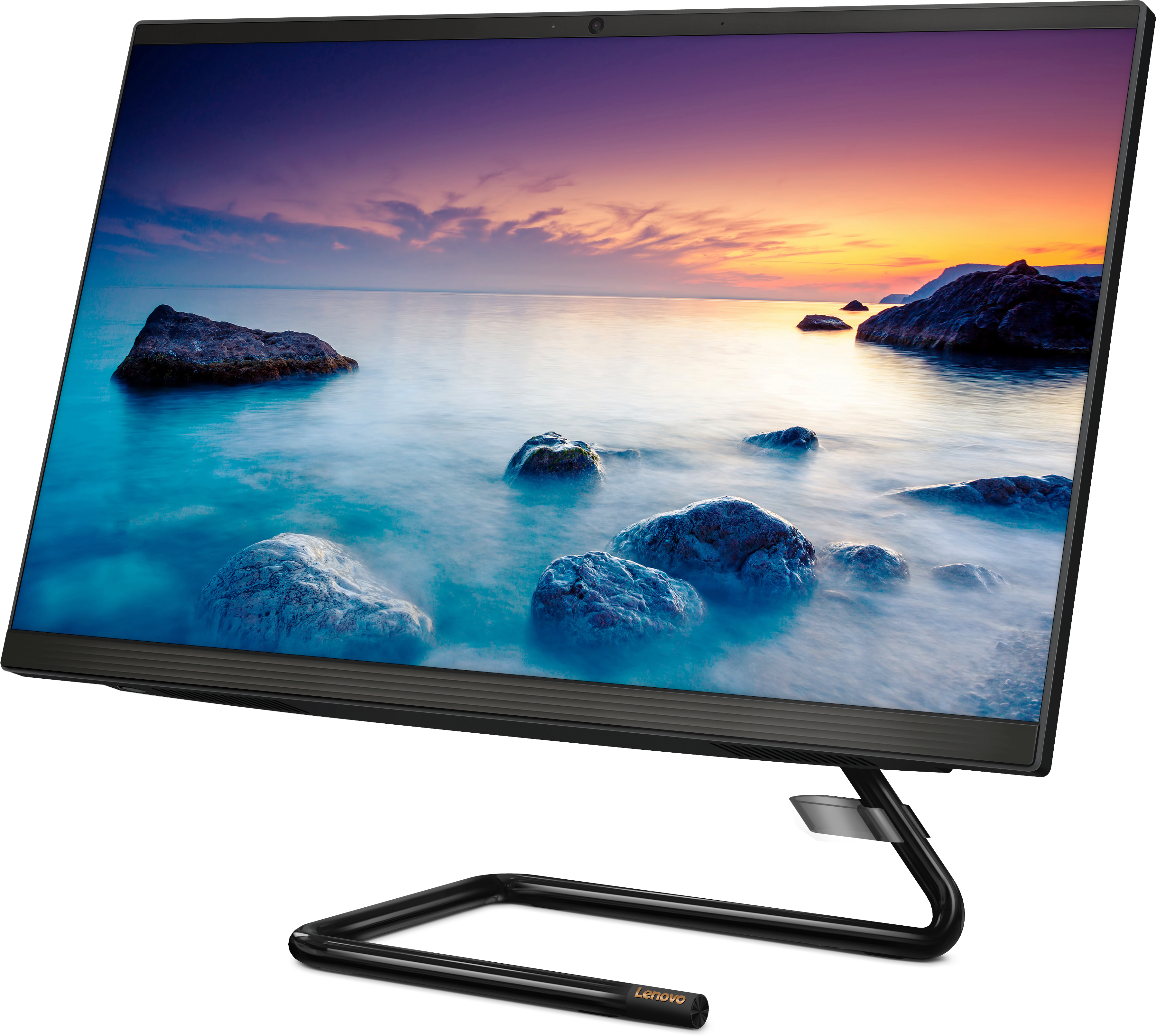 F0EW0011RK ideacentre aio 3 24are05 23.8"(1920x1080)/amd ryzen 3 4300u(2.7ghz)/8192mb/1000+128ssdgb/dvdrw/int:amd radeon/bt/wifi/war 1y/6kg/black/dos + keyboard, mouse usb Lenovo Santreyd  - Вид №4