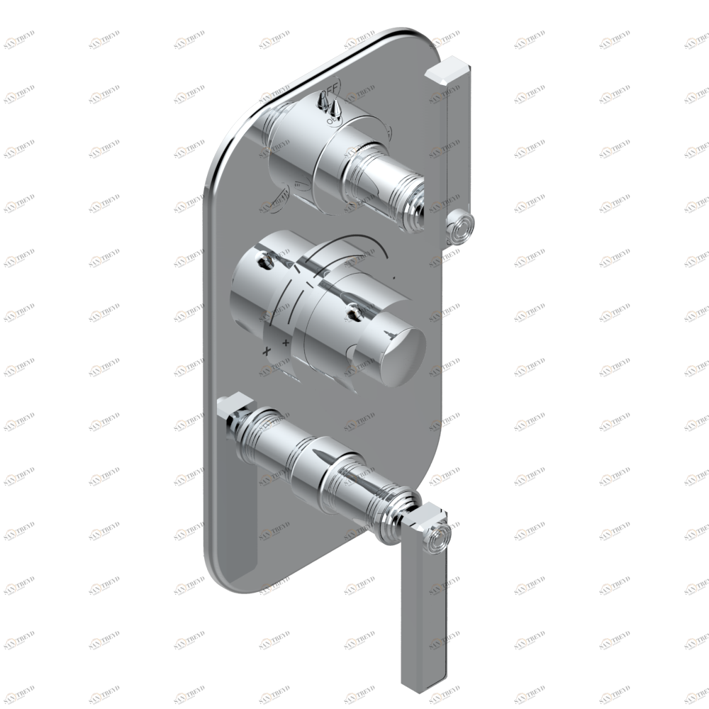 U9B-5540BE Внешняя часть с ручками регулировки для арт. G00-A00-5540AE Thg-paris West Coast с металлическими ручками-рукоятками Хром U9B 5540BE  A02 CAT.A