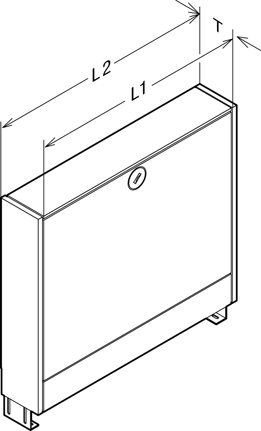 Viega Коллекторный шкаф для открытого монтажа 1294.1 (610333) 610 333 - Вид №2