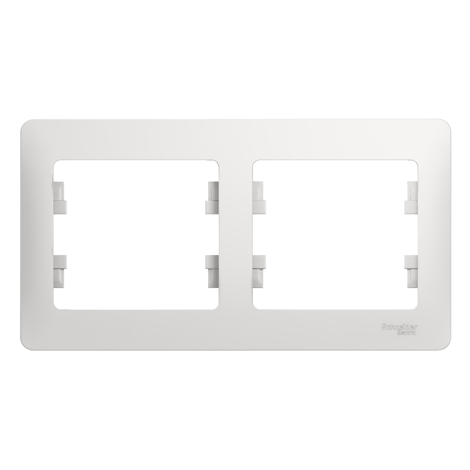 GSL000102 Рамка 2 поста , горизонтальная, белый Schneider Electric Glossa 