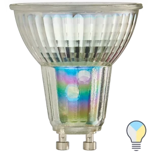 Лампа умная светодиодная Wi-Fi Osram Smart Plus GU10 220-240 В 5 Вт спот матовая 350 лм изменение оттенков белого 89143913 STLM-2043882