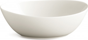 10543496 Dibbern Салатник овальный Dibbern "Белый декор" 18см Фарфор костяной