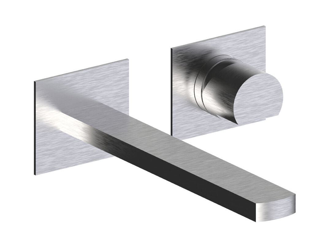 Настенный смеситель для раковины из нержавеющей стали с 2 отверстиями Rubinetterie Frattini Borgia ARCH-00063509