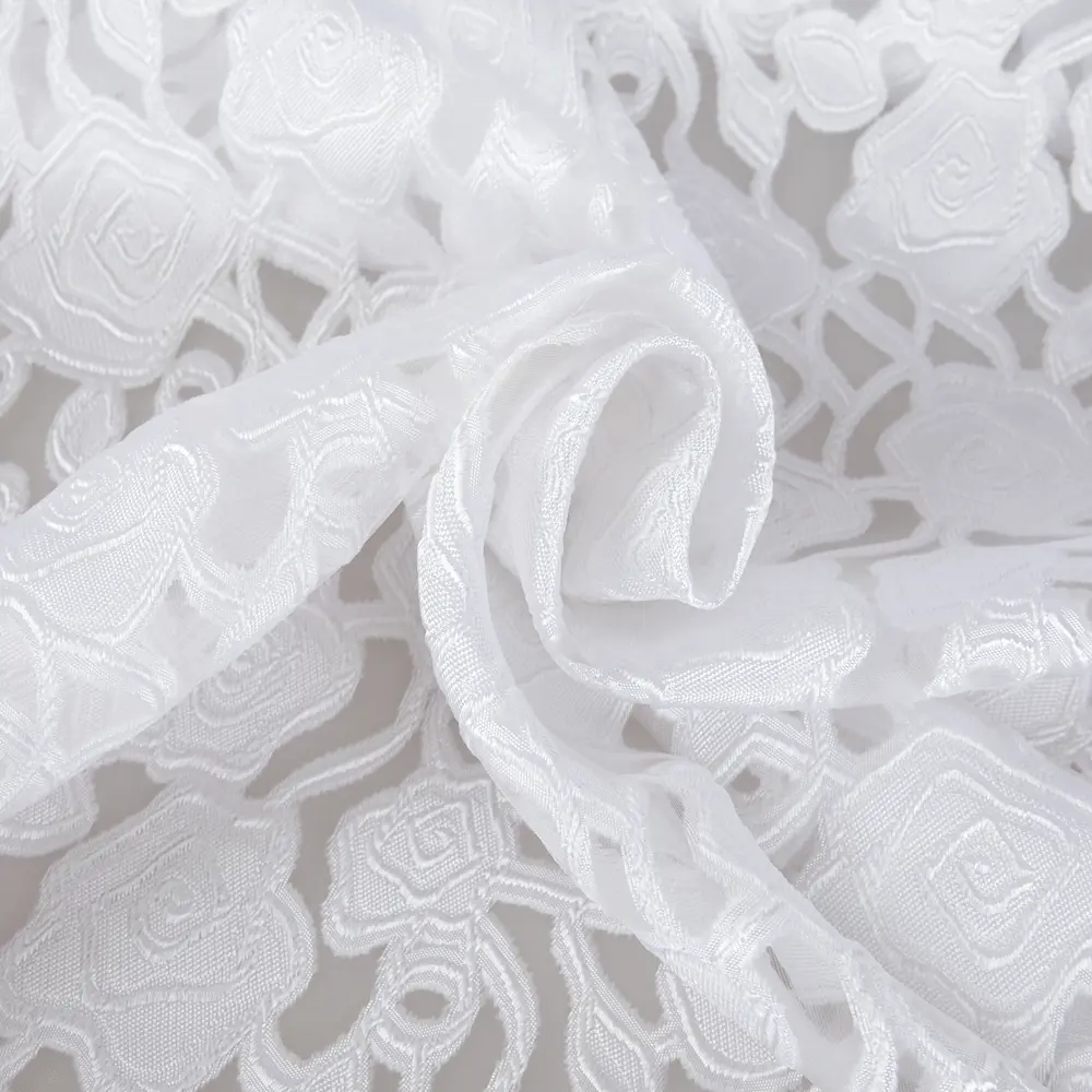 Тюль «Розочки», 280 см, цветы, цвет белый ТОРГОВЫЙ ДОМ ТЕКСТИЛЬ STLM-2089888