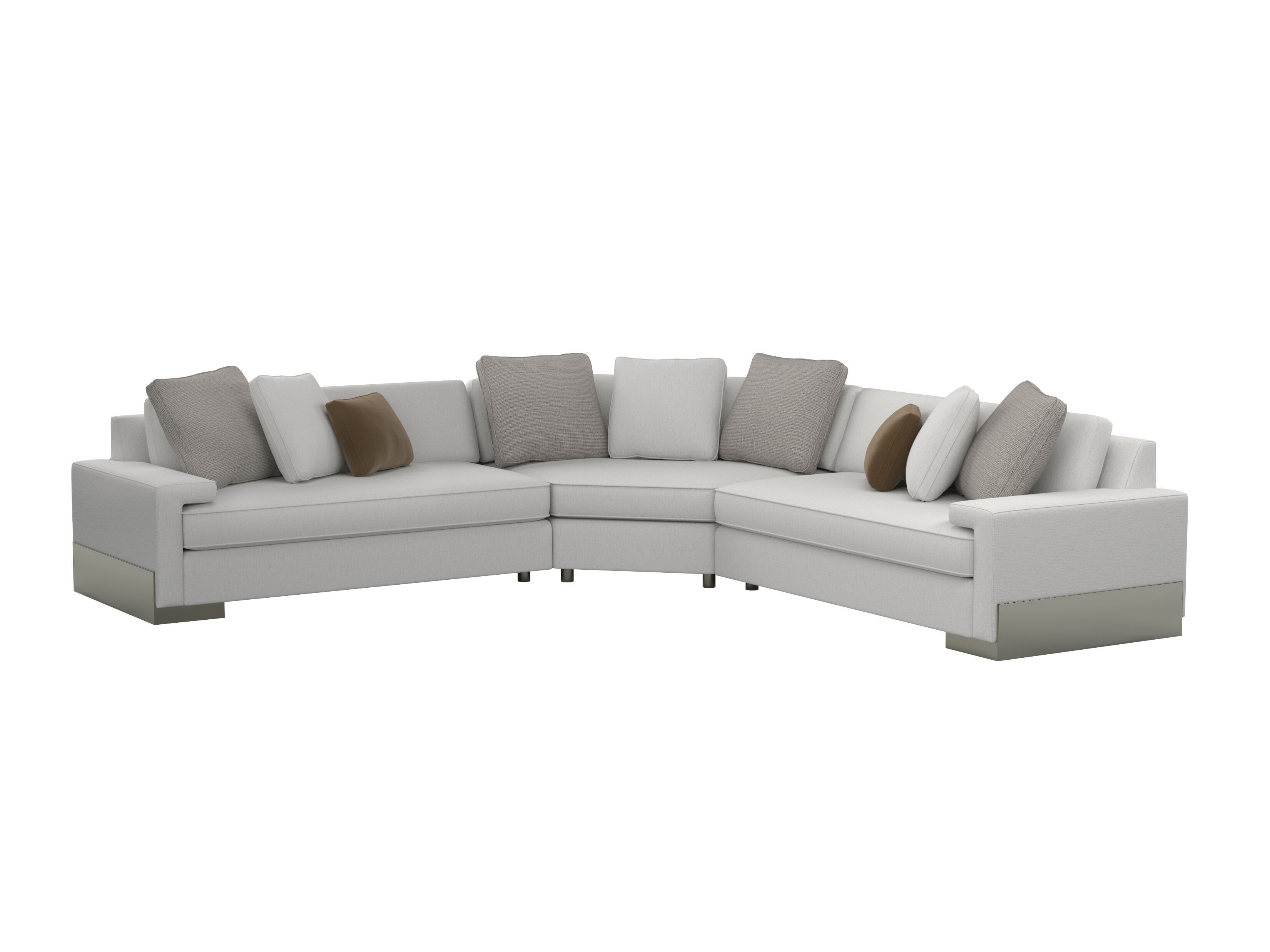 5-местный тканевый модульный угловой диван Caracole I'M SHELF-ISH ARCH-00138597