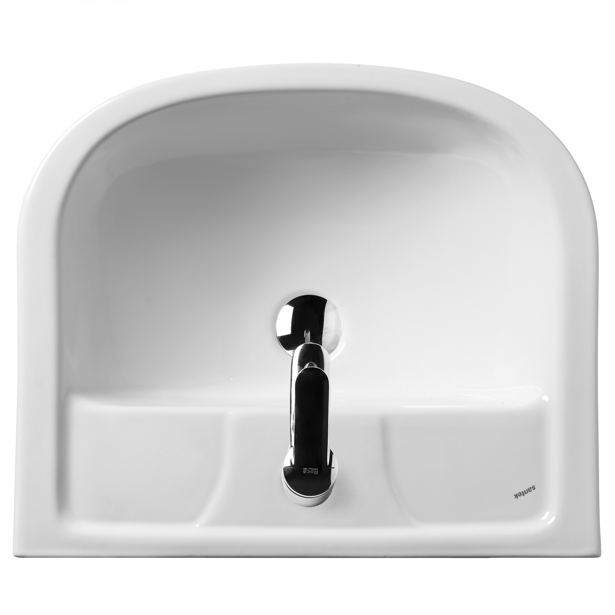 Подвесная раковина настенная прямоугольная SANTEK VIGO белая sun-id-664482 - Вид №2