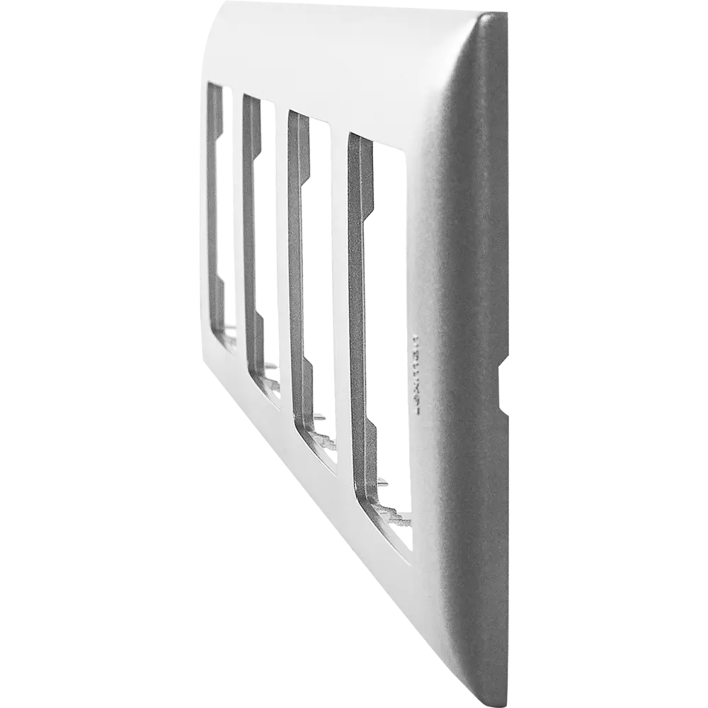 LEXMAN LILIAN Classic — универсальная рамка для розеток на 4 поста, цвет «Алюминий» 86761623 STLM-0071356 - Вид №2