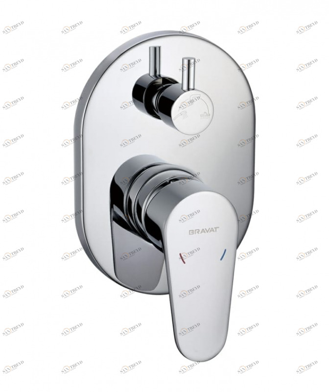 Смеситель встраиваемый в стену (3-функц.) ELER FB848238CP-3-RUS bravat