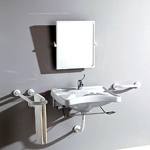 AUX4166101 Подвесная раковина настенная овальная Olympia Ceramica  белая