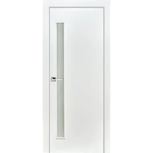 Дверь межкомнатная остекленная без замка и петель в комплекте 80x200 см финиш-бумага цвет белый