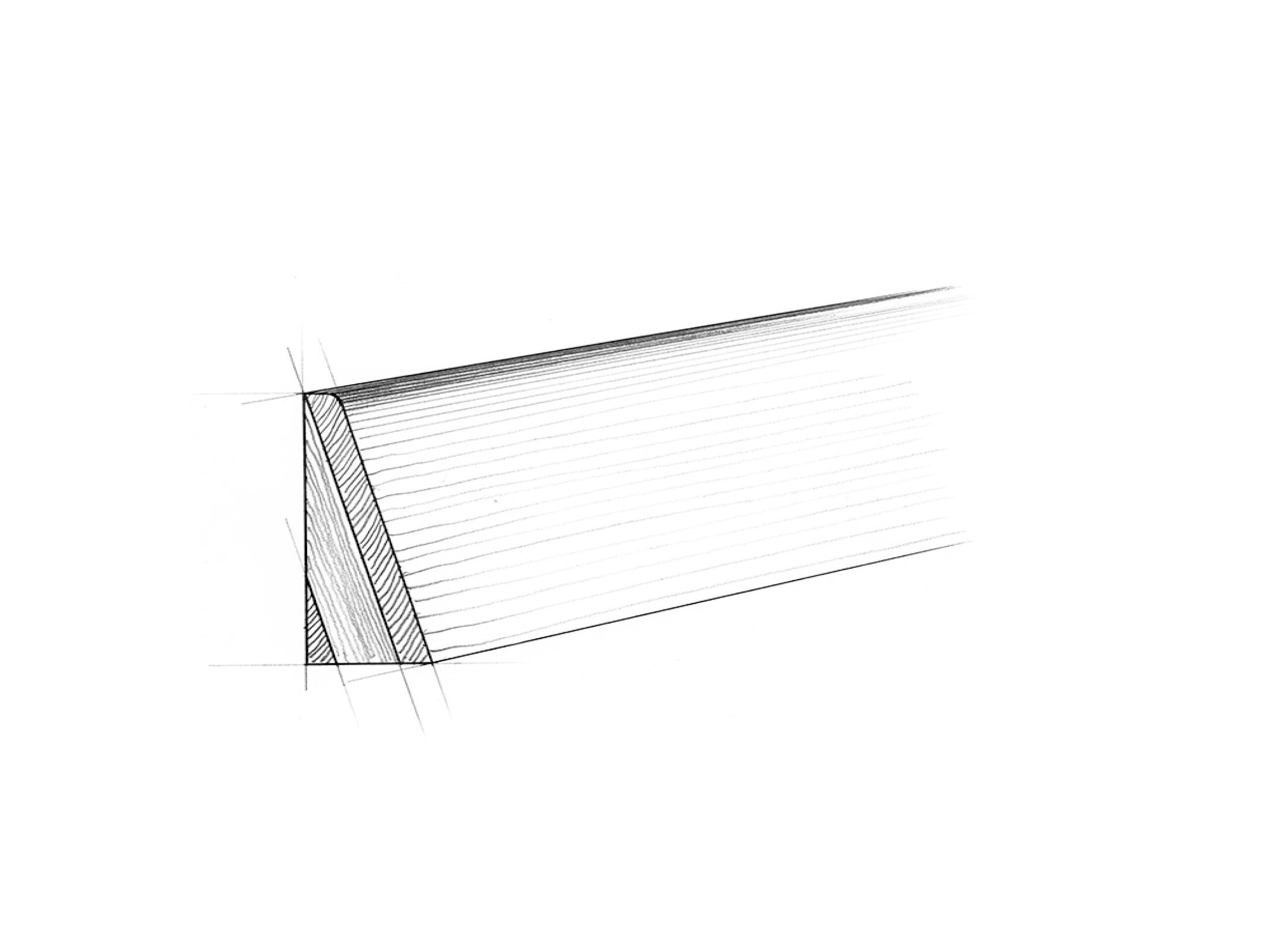 Биосовместимый трехслойный деревянный плинтус Fiemme Tremila BATTISCOPA TRIPLOSTRATO® ARCH-00140136 - Вид №1