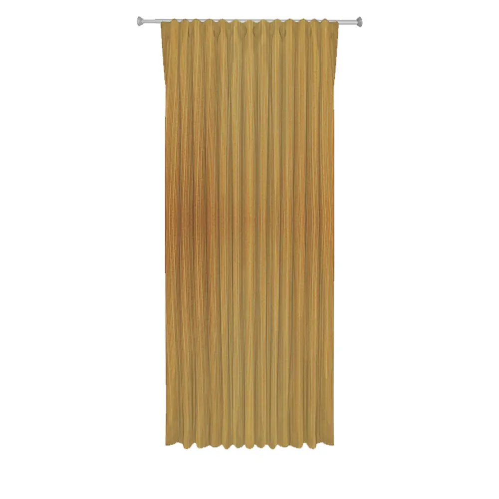 Штора на ленте со скрытыми петлями Полоса 200x280 см цвет желтый WITERRA STLM-2100178 - Вид №1