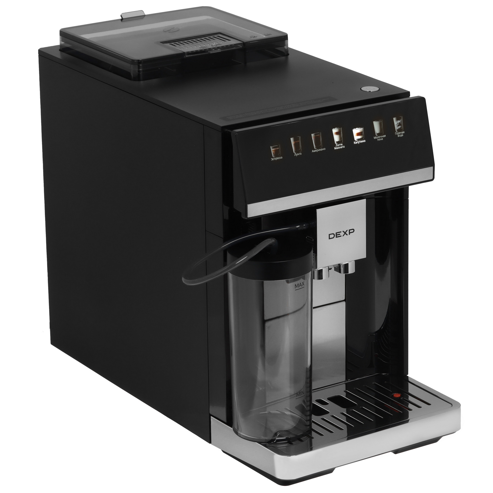9126084 Кофемашина автоматическая DEXP DAM-155AG черный STDN-0020173 - Вид №8