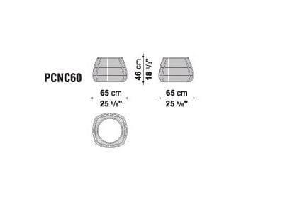 Круглый стол из полиэтилена B&B Italia Outdoor Canasta ' 13 ARCH-00015646 - Вид №2