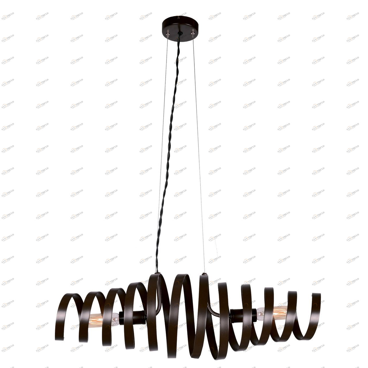 Люстра дизайнерская Achieve черная 10153-2L SUPERNW FANTASY 056677 Черный 