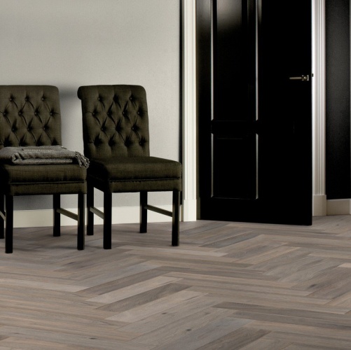 Паркет Ёлка Solidfloor New classic Кэнтрбери Дуб Натур с брашью (Текстурированная) 610х122 мм 1194938 - Вид №1