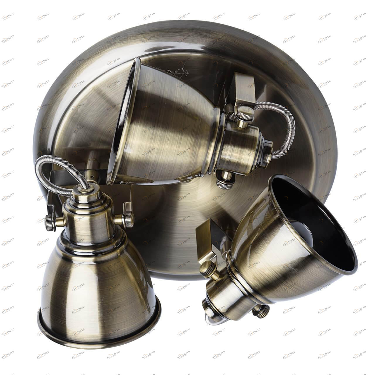 Спот потолочный на 3 лампы бронзовый "Ринген 1" 547020203 DE MARKT РИНГЕН 00-3891124 Бронза 