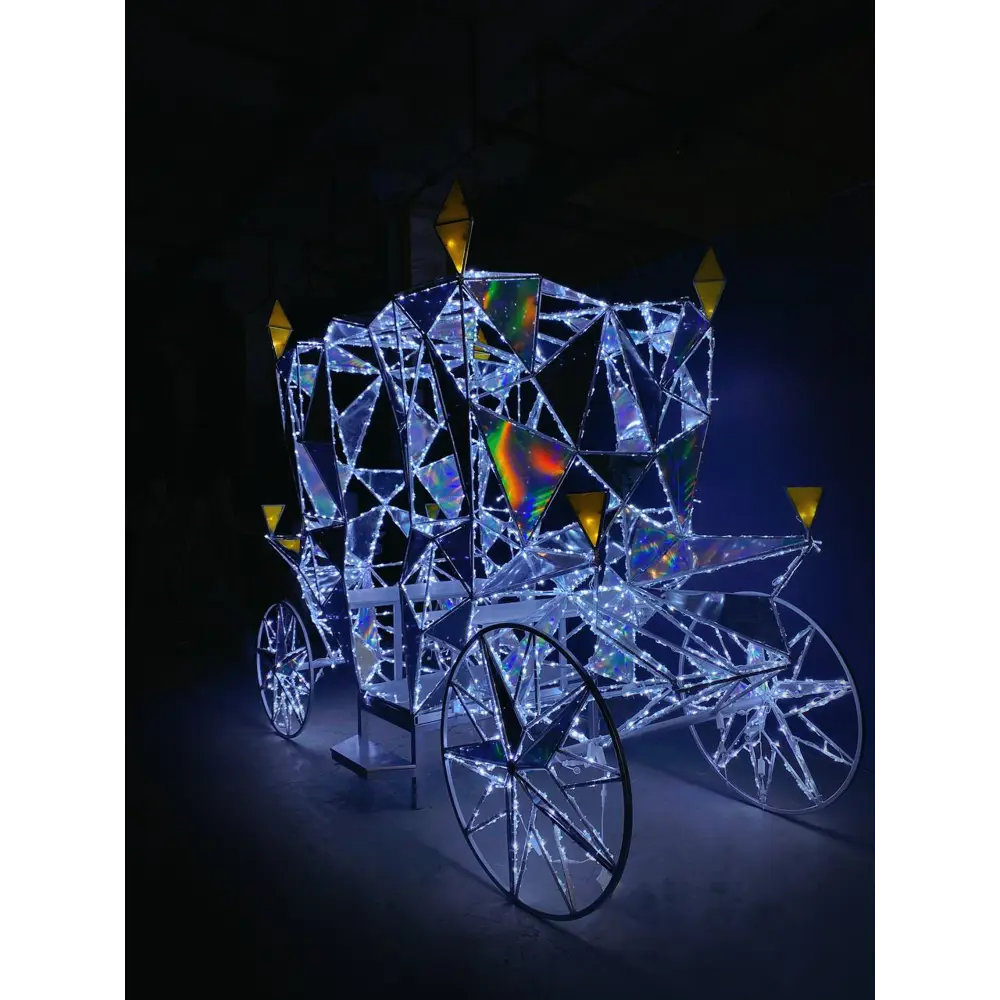 Электрическая светящиеся фигура Карета полигональная 400 LED 180x250x350 см теплый белый свет 86164075 STLM-2187288 LUMINE AJUR 
