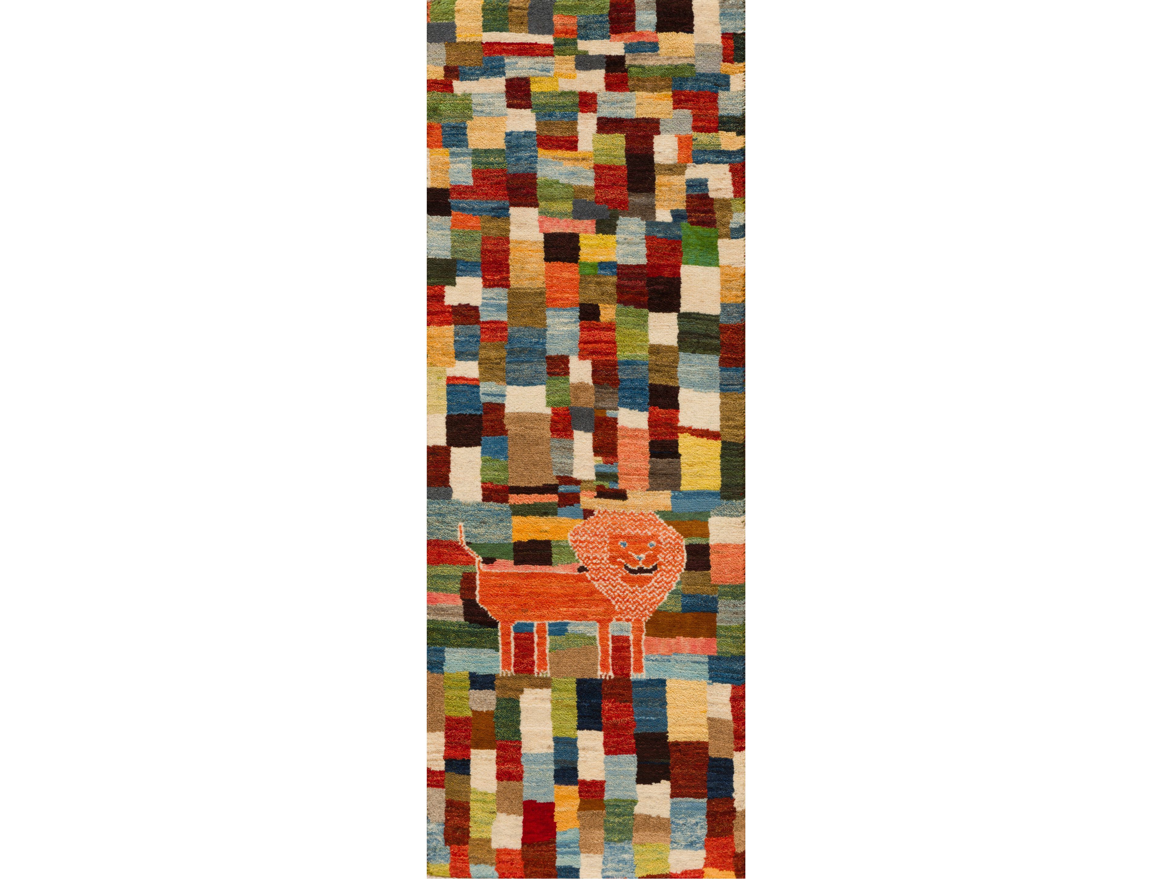 Прямоугольный шерстяной ковер на заказ Zollanvari Бродячие звери - Флора и фауна Габбе ARCH-00111173