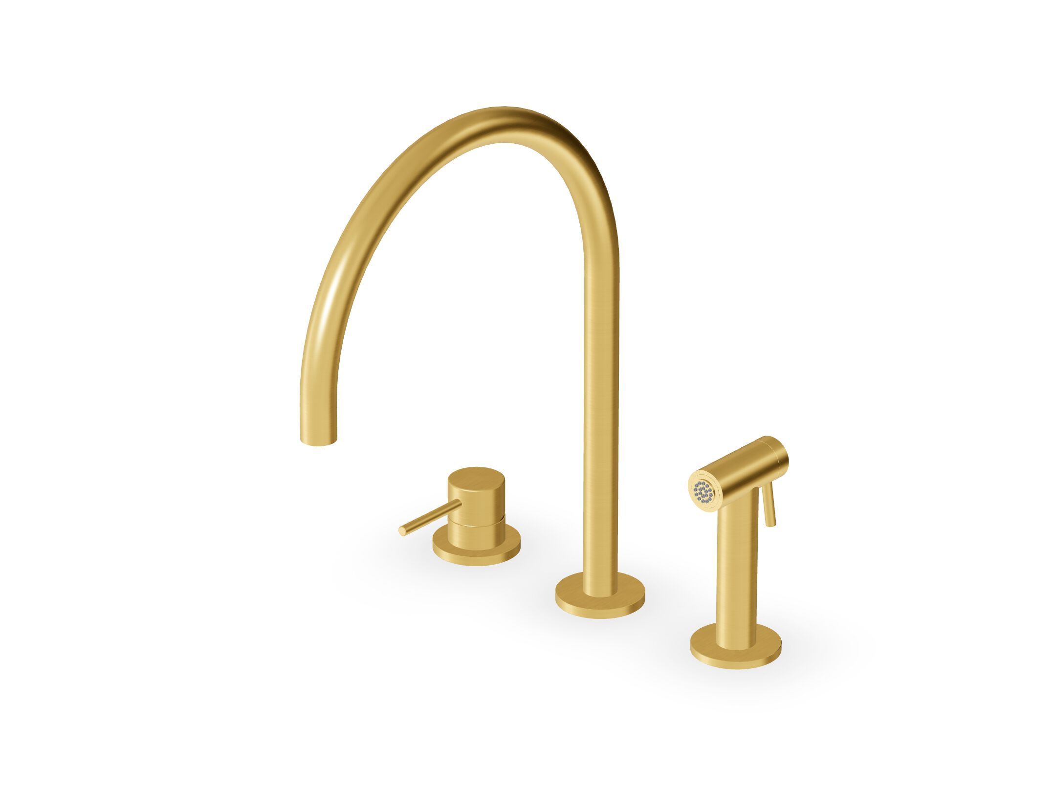 Смеситель для кухни из нержавеющей стали с поворотным изливом Zucchetti ZHK441 ARCH-00087156 - Вид №2