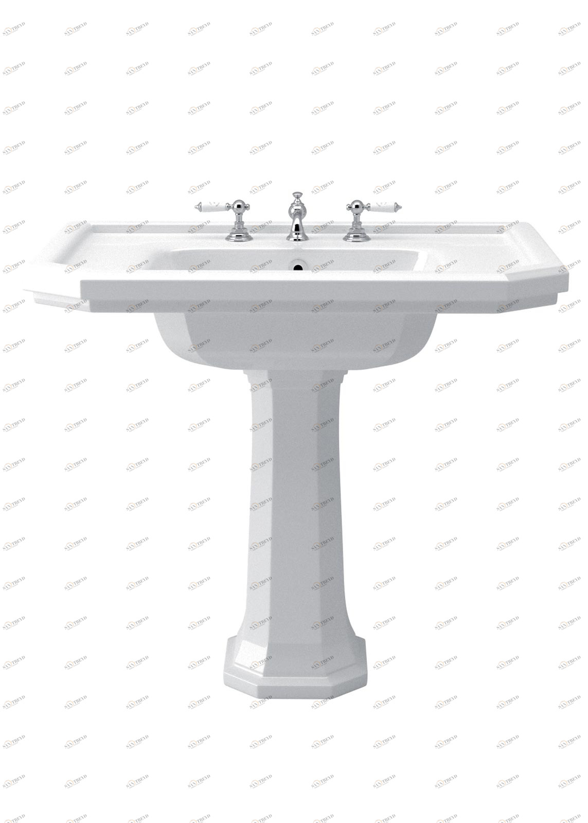 GH102608 Напольная раковина стоящая овальная Gentry Home 