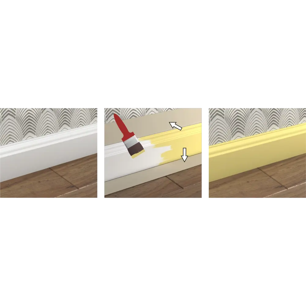 Плинтус напольный TPlast МДФ белый 10,5 см - элегантное завершение интерьера 18253591 STLM-0010116 - Вид №5