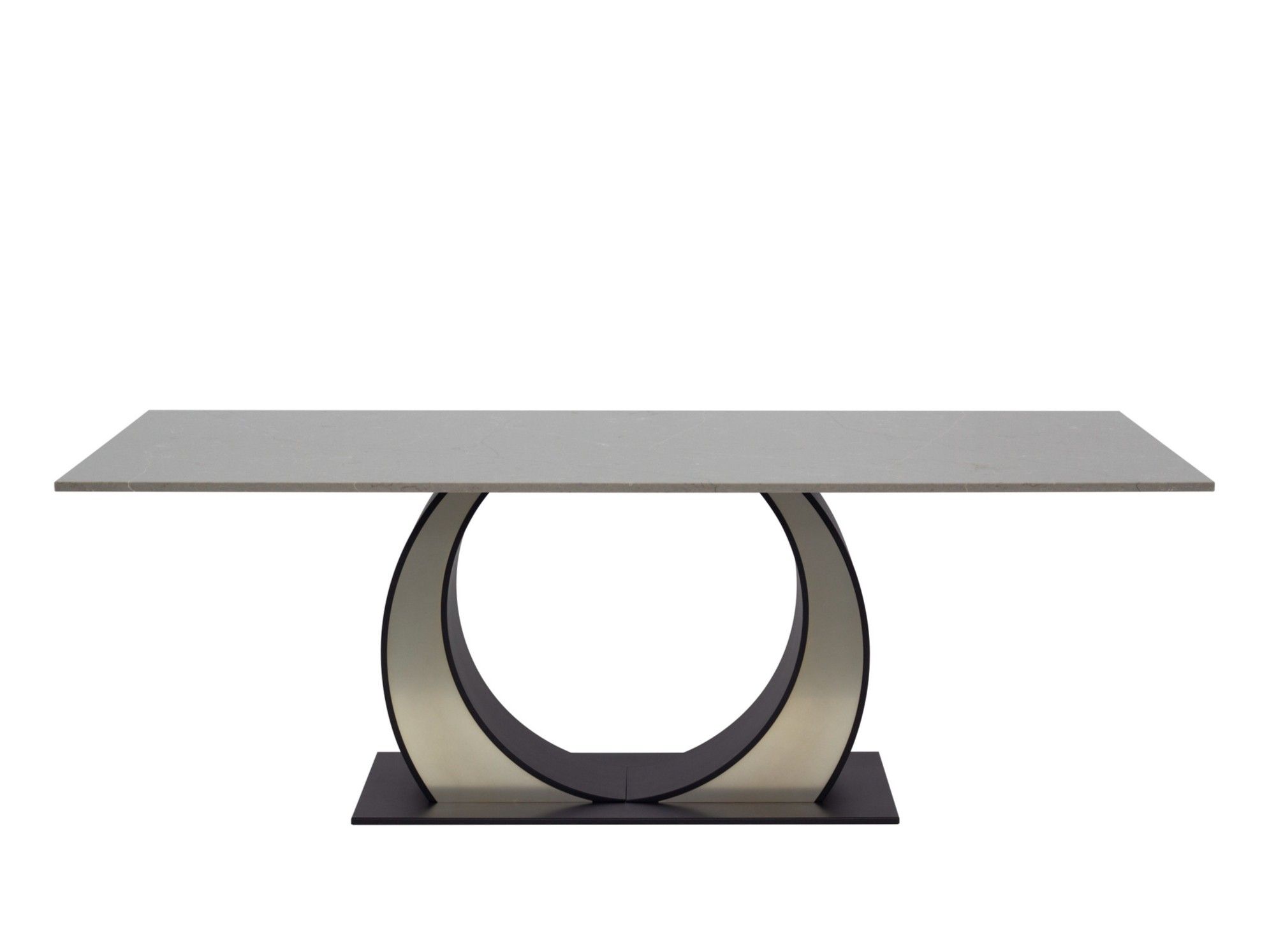 Прямоугольный стол со стальным основанием и кварцевым верхом ORO NERO Collection Eclipsy ARCH-00023523 - Вид №5