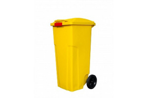 18640567 Мусорный контейнер 120 л с застежкой жёлтый int -K 11120zYE INTELLPACK