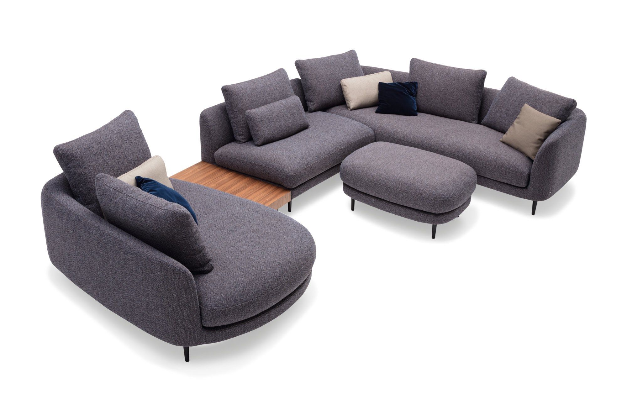 Угловой диван из ткани Rolf Benz Рольф Бенц Кумо ARCH-00104808 - Вид №3